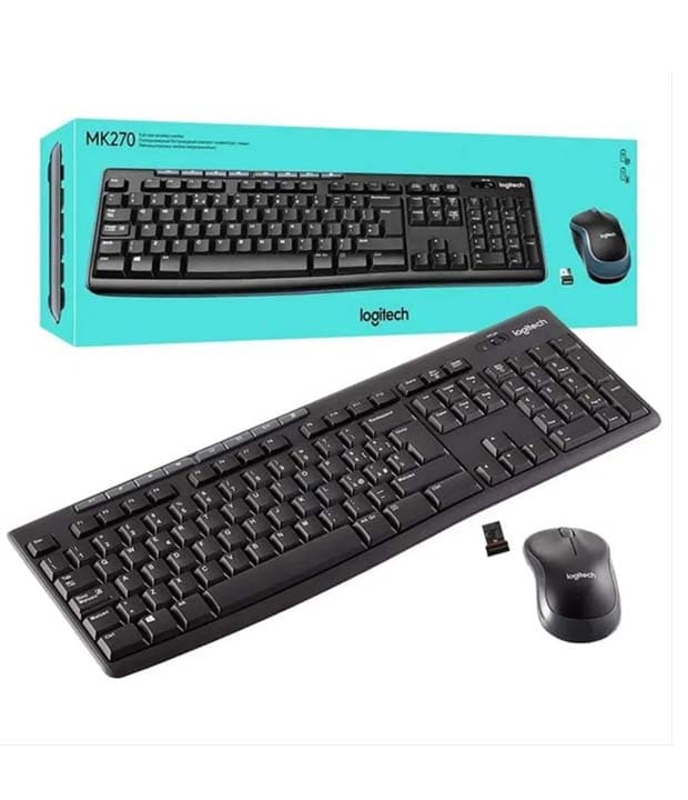 Combo Teclado + Mouse Logitech Mk270 Inalámbrico