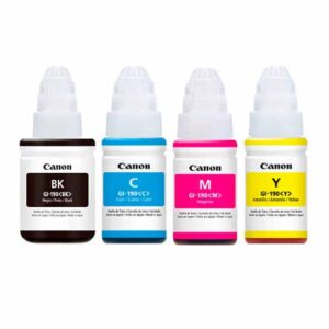 Tinta Original Canon GI-190 BK/Y/M/C para G2100 G3100 G4100 G2110 G3110 G4110