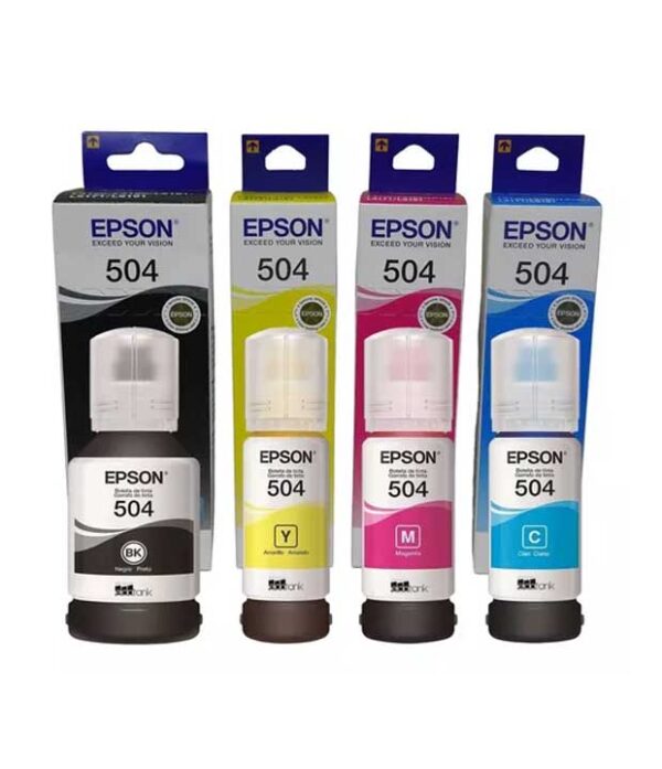 Tinta Original Epson T504 Amarillo/Magenta/Cian/Negro