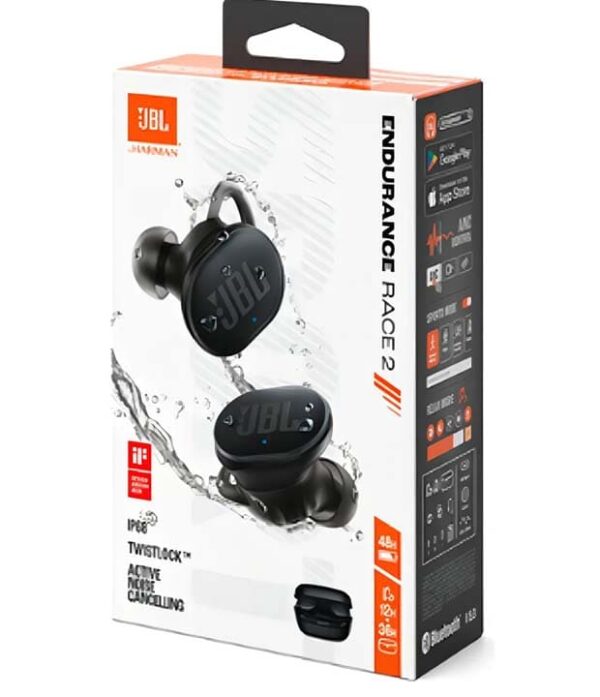Auriculares JBL Endurace Race 2 Tws Negro