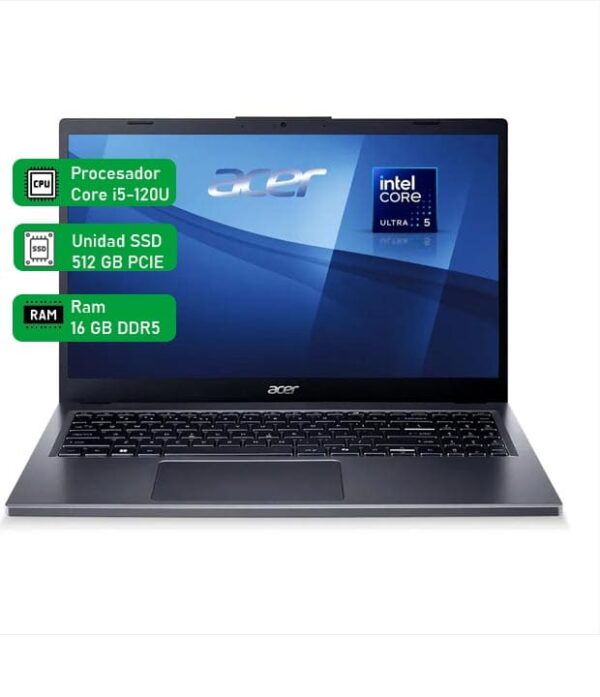 Portátil Acer A15-51-591E Core 5 (Serie 1) Con IA/ 16gg Ddr5/512 SSD/15" Pulgadas