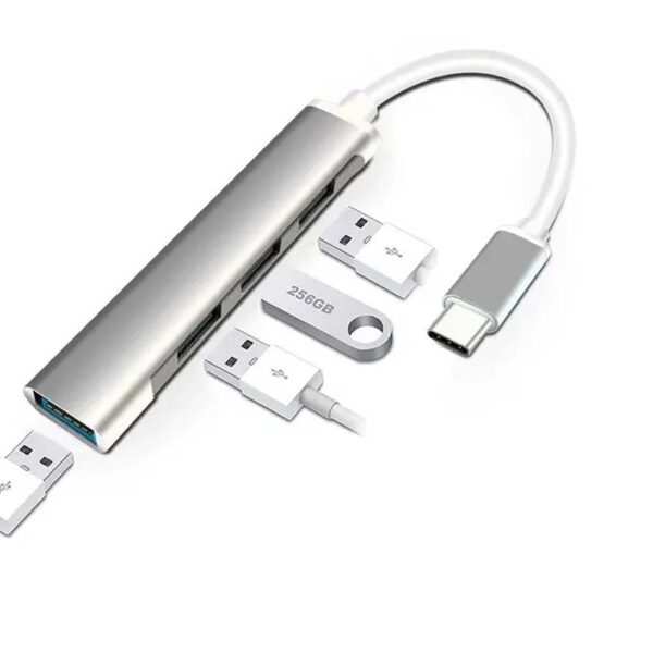 HUB JALTECH TIPO C /USB/4 PUERTOS LH020