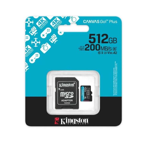 MEMORIA_SD_KINGSTON_200_MBS Memoria Micro SD Kingston Canvas Go Plus / 512gb / 200 Mbs