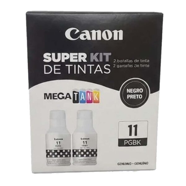 TINTA_NEGRA_CANON_GI- 11_PAQUETE_X_2UNDS KIT Super Tintas DUO GI-11 NEGRAS