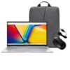 Asus Vivobook Go 15 E1504FA-NJ1581- AMD Ryzen™ 5. 7520U - SSD 512 Gb / DDR5 16 Gb - 15.6" FHD/Morral Plateado + Mouse