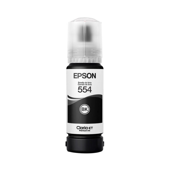 Botella de Tinta Pigmentada Epson Ecofit Color Negro T554