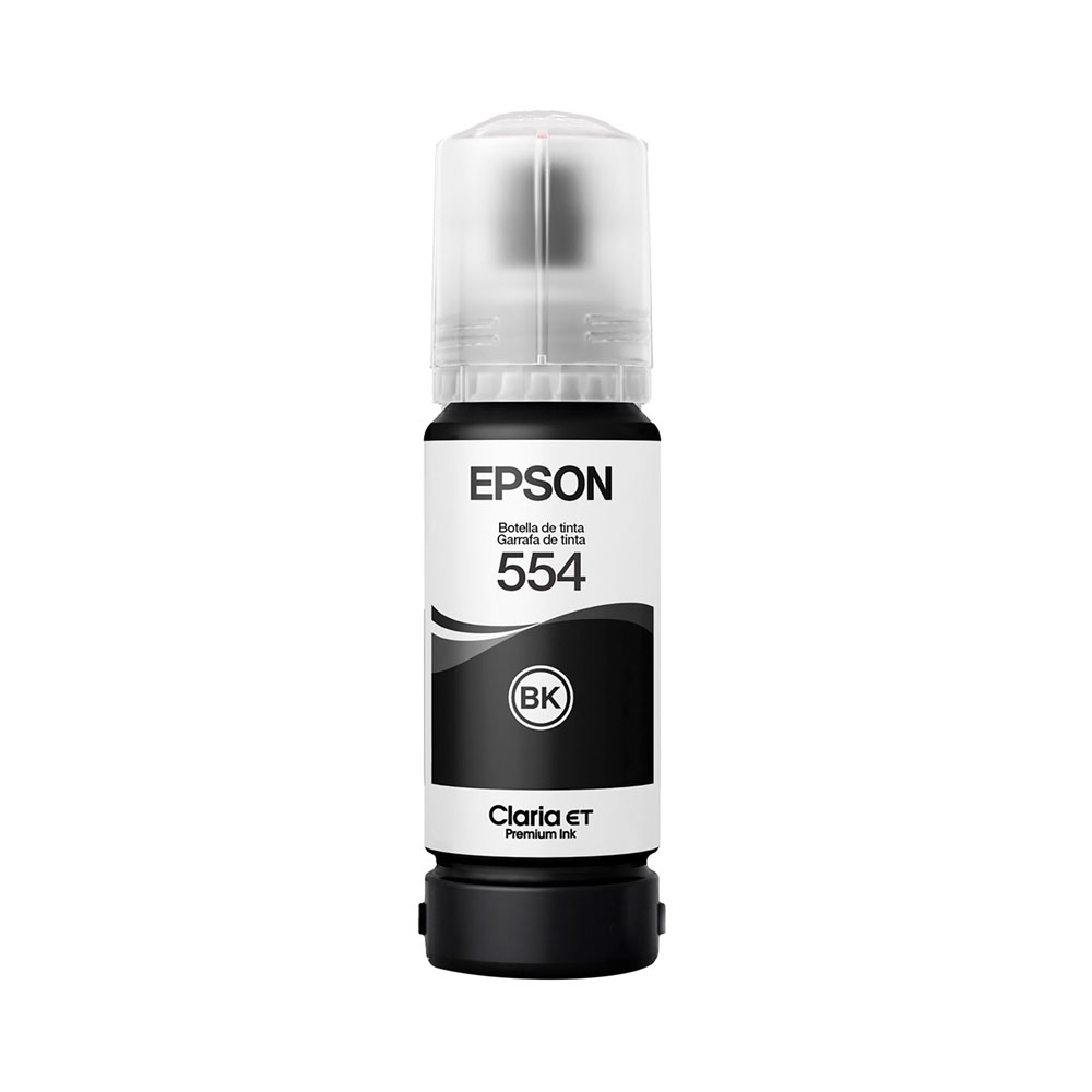 Botella de Tinta Pigmentada Epson Ecofit Color Negro T554
